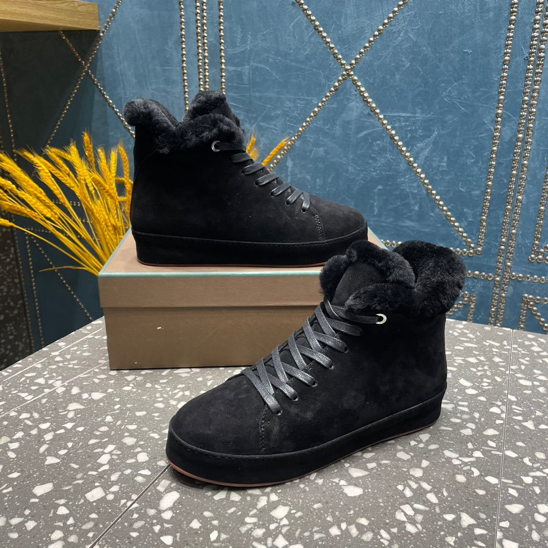 LP WINTER NUAGES HIGH SNEAKERS BLACK LAMBSKIN、mysite、Cacoeks