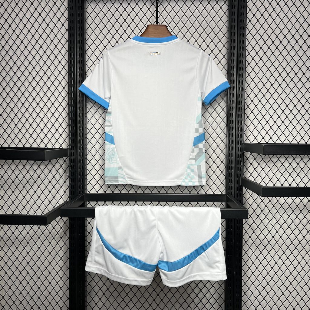 ManixJersey.com | Marseille 24-25 Home Stadium Kids Kit -Customize Name, Number and Patch | Worldwide Shipping
