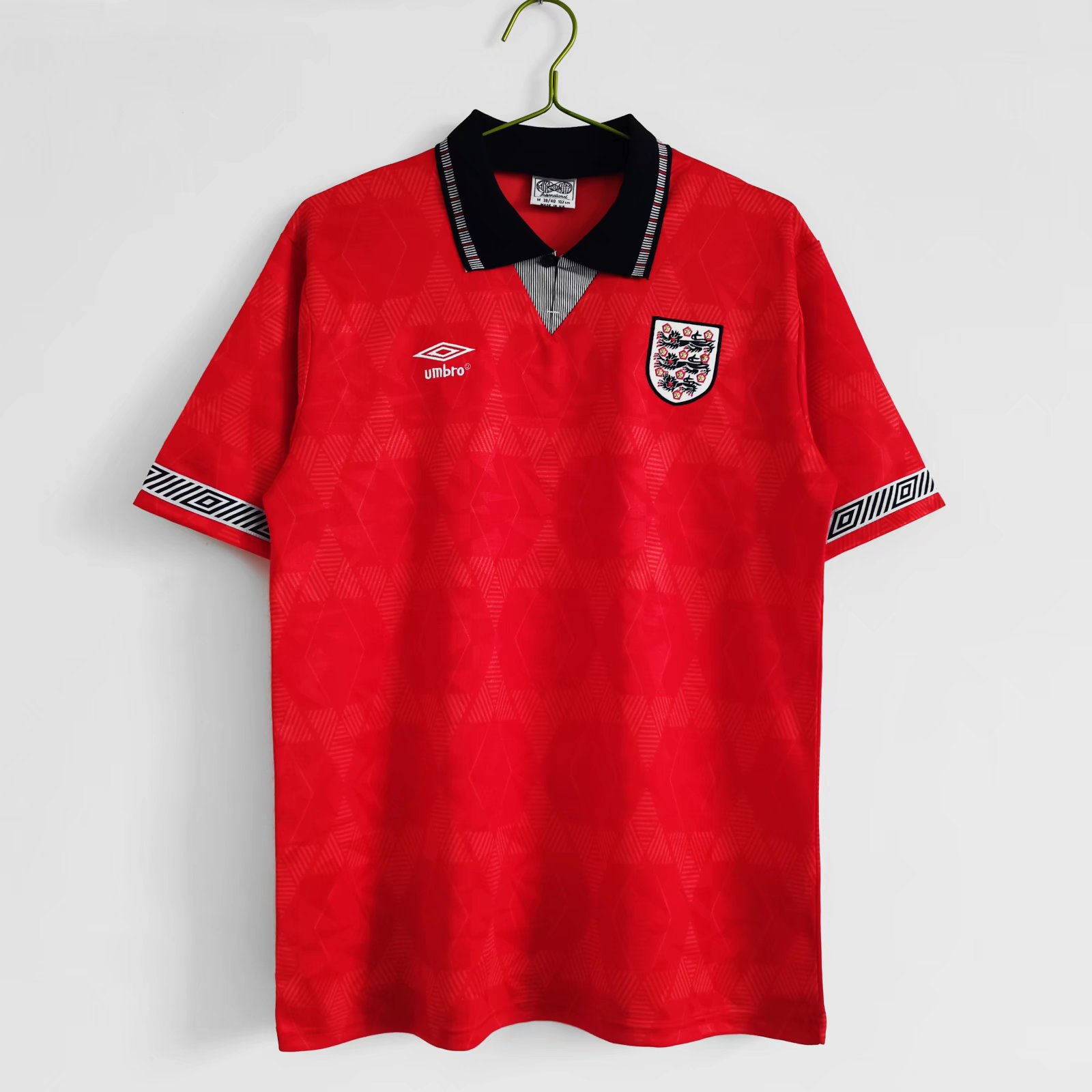 Higojerseys-Retro England 1990 Away Stadium Jersey