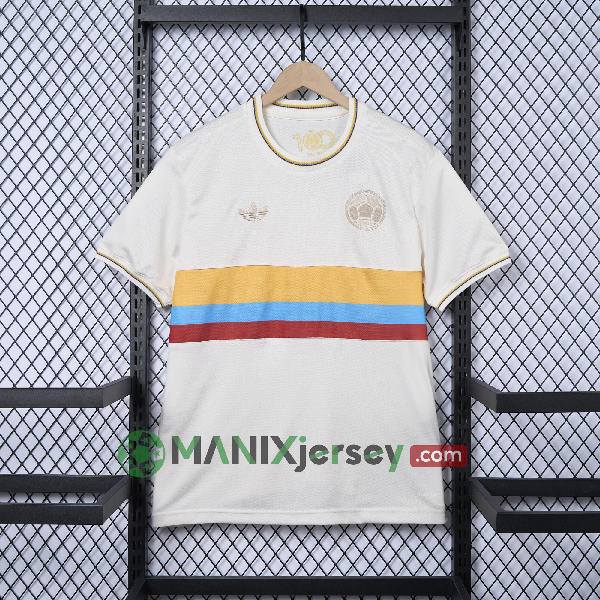 ManixJersey.com | Colombia 2024 100th Anniversary Jersey - Fans Version -Customize Name, Number and Patch | Worldwide Shipping
