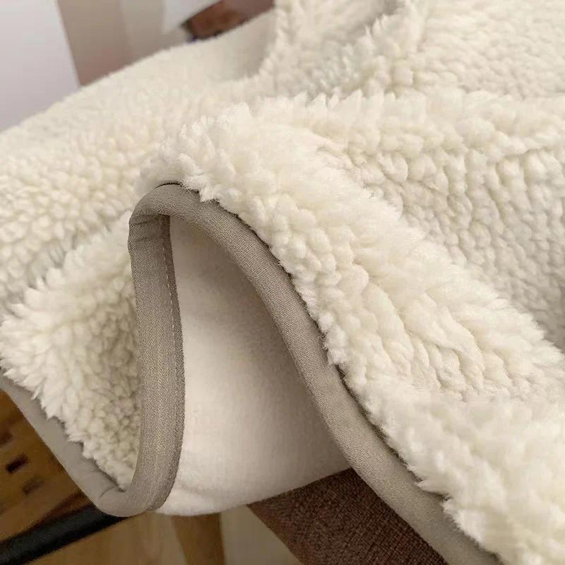 Fashion Lamb Plush Jacket Women's Autumn Winter New Pocket Zipper Long Sleeve Loose Stand Collar Comfort Warm Jacket for Women