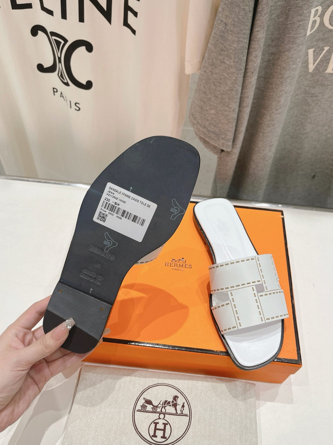 Idioma Sandal White Calfskin、mysite、Cacoeks