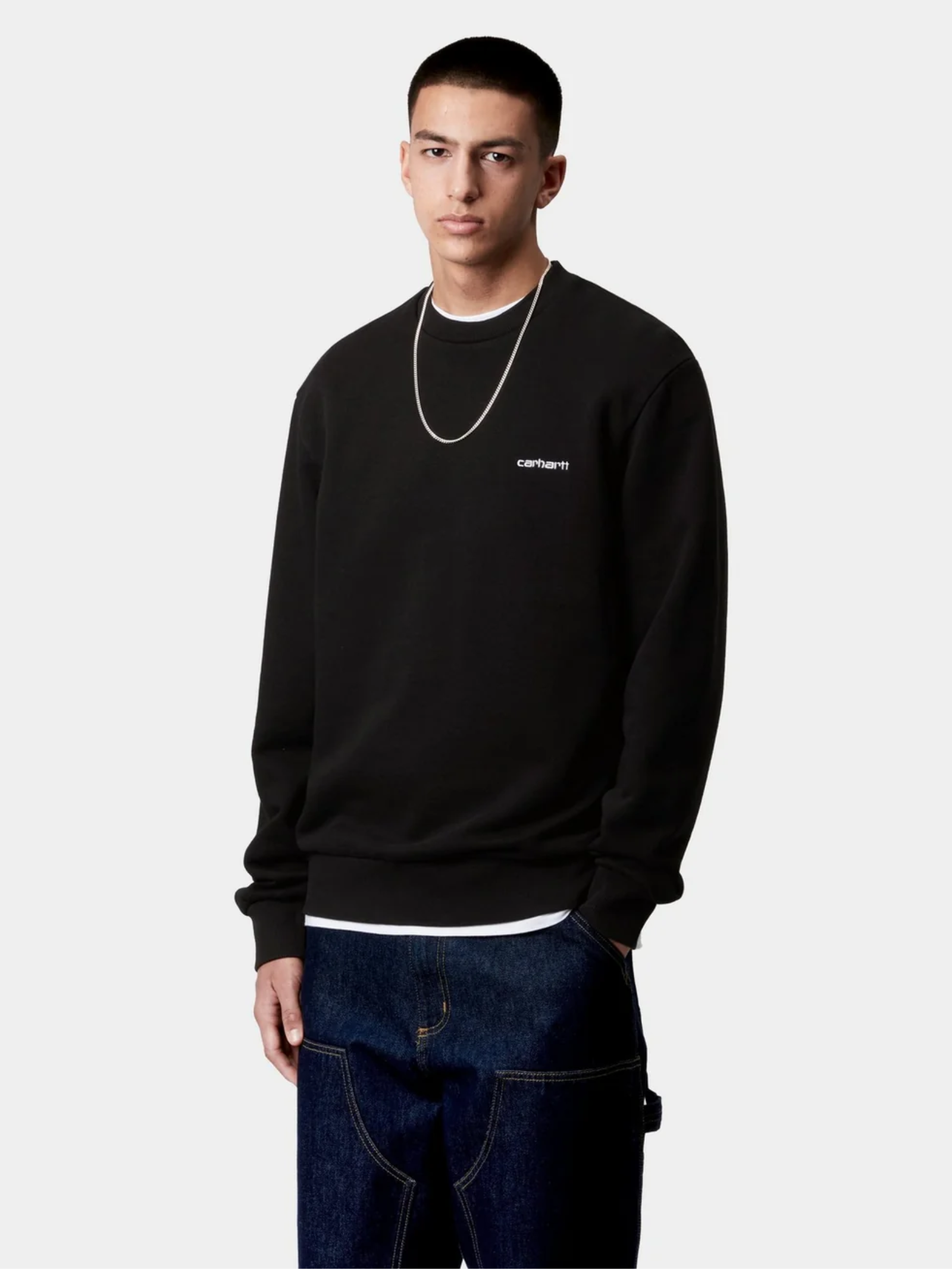 Script Embroidery Sweatshirt