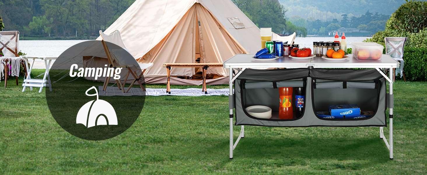folding cooking table