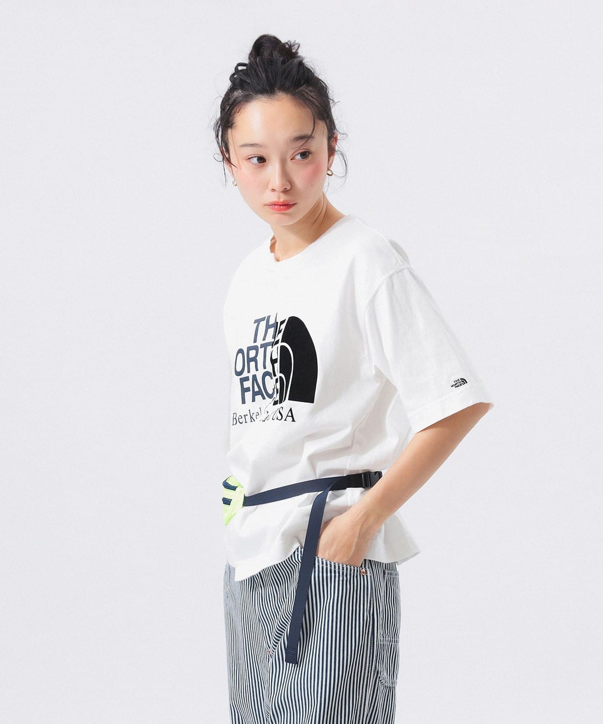 BEAMS x THE NORTH FACE PURPLE LABEL Asymmetric Logo T-shirt 25SS