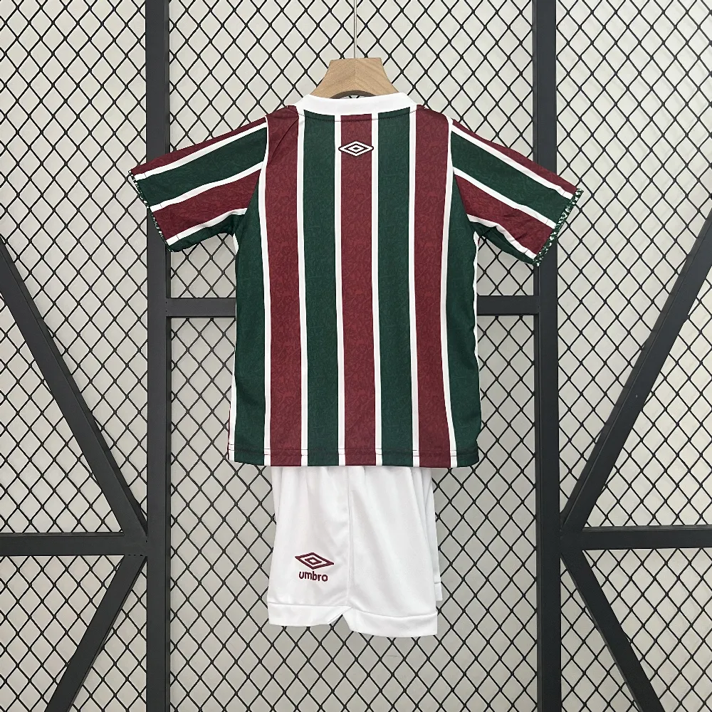 Higojerseys-Fluminense 24-25 Home Kids Kit
