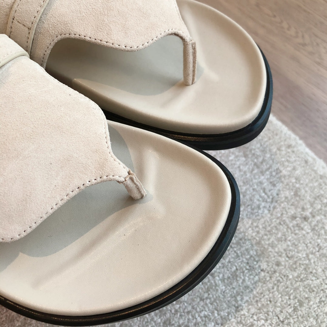 EMPIRE SANDAL CREAM WHITE SUEDE、mysite、Cacoeks