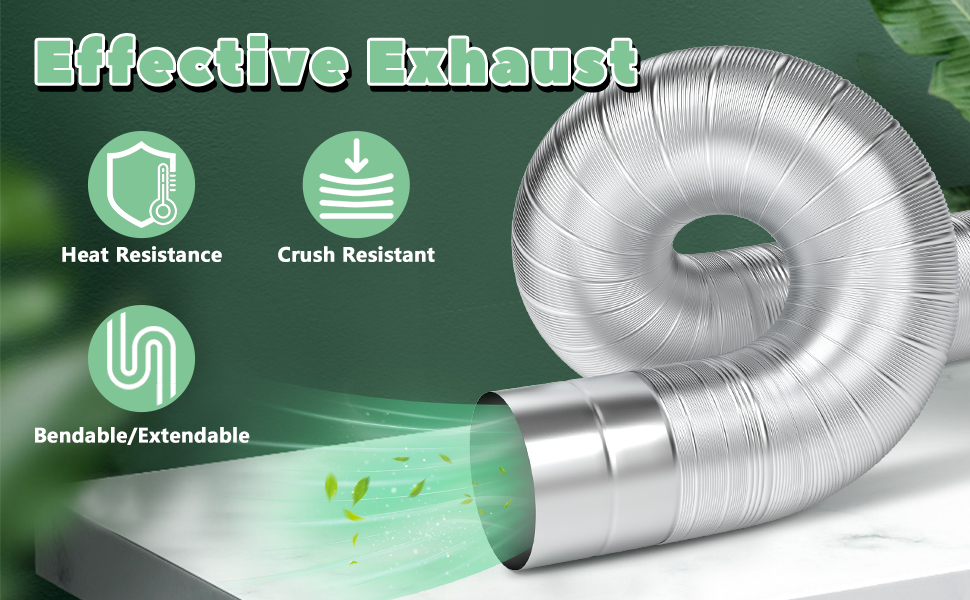 dryer vent hose for tight space