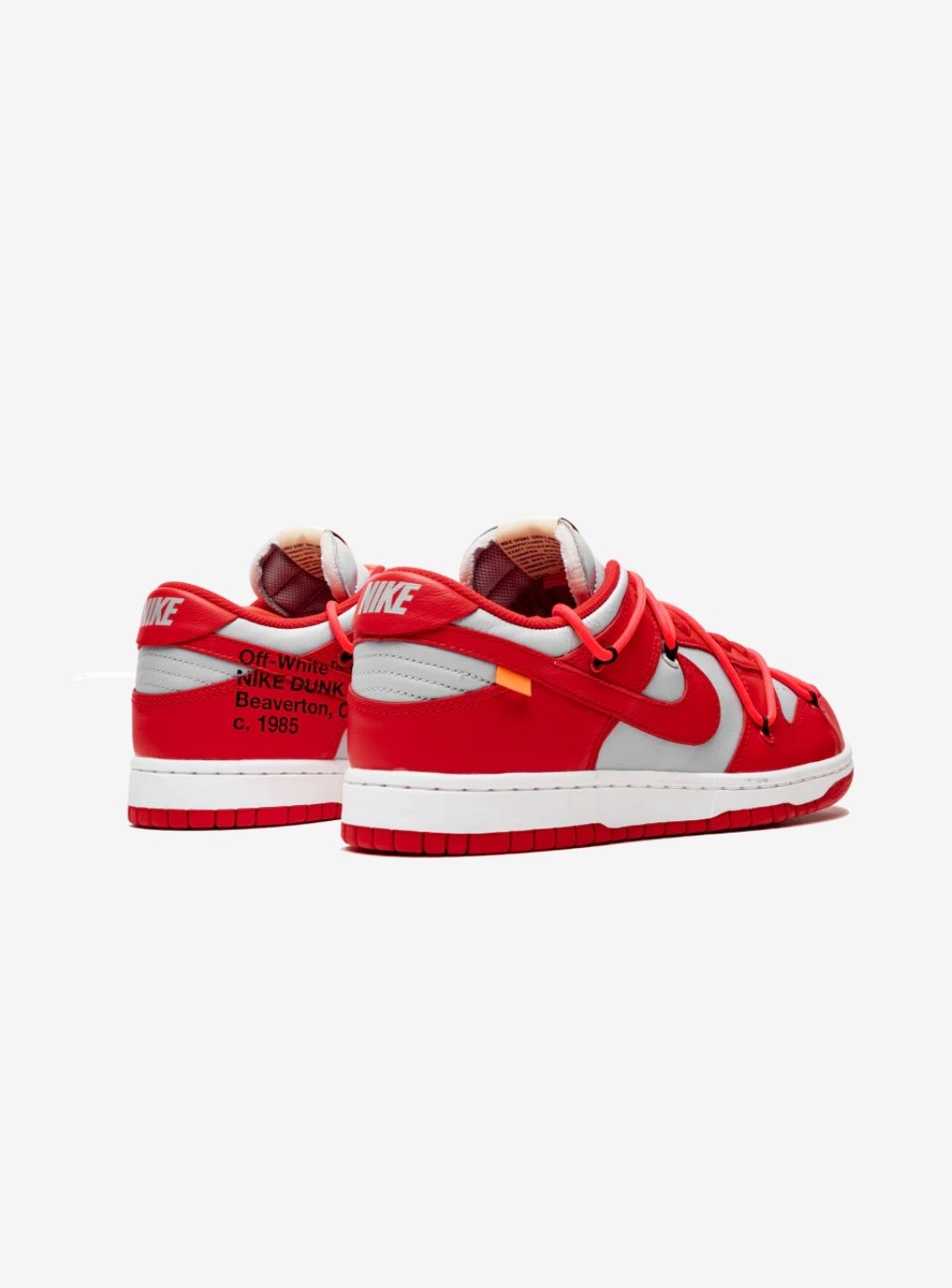 Nike Dunk Low Off-White University Red、NIKE、Cacoeks
