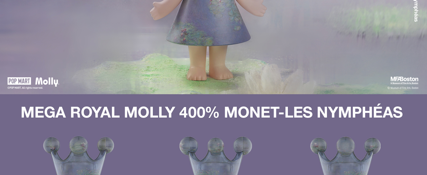 MOLLY-MEGA ROYAL MOLLY 400% Monet-Water Lily