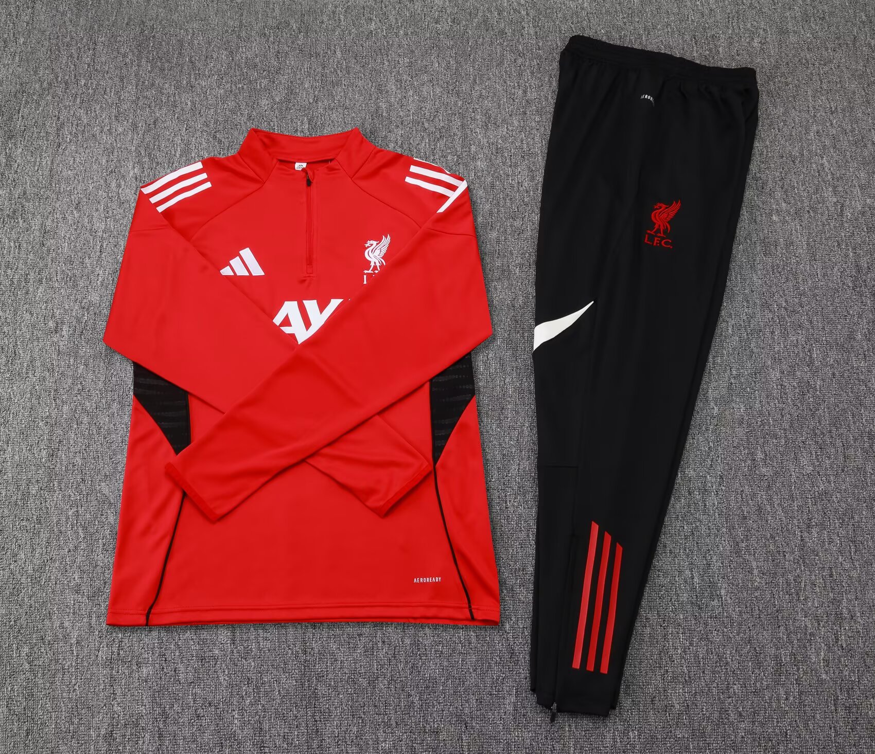 2025/2026 Liverpool Half-Pull Training Suit Red Jersey 1:1 Thai Quality Set:football jersey mysite: unitedjerseyfootball 邓江浪:football