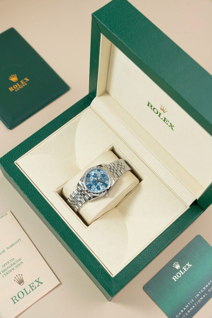 Đồng Hồ Rolex DateJust Lady 278344 Replica 11 Mặt Hoa Viền Đính Đá 31mm (2)