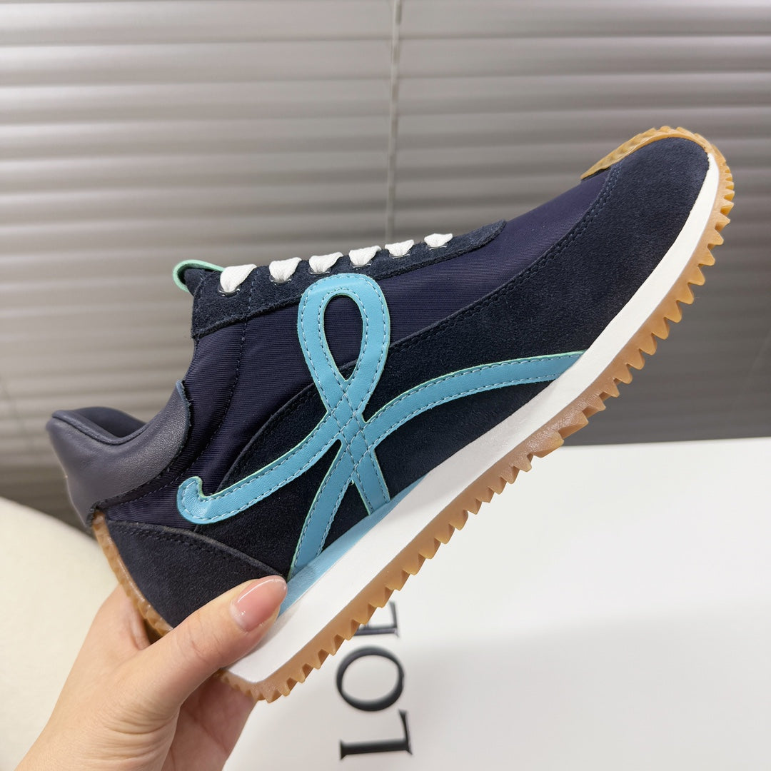BALLET RUNNER 2.0 IN AEGEAN BLUE SUEDE AND LYCRA FABRIC、mysite、Cacoeks