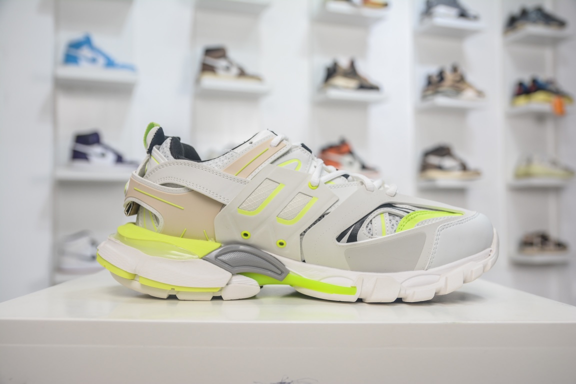 Balenciaga Track Worn Out In White Fluo Yellow (Women’s)、mysite、Cacoeks