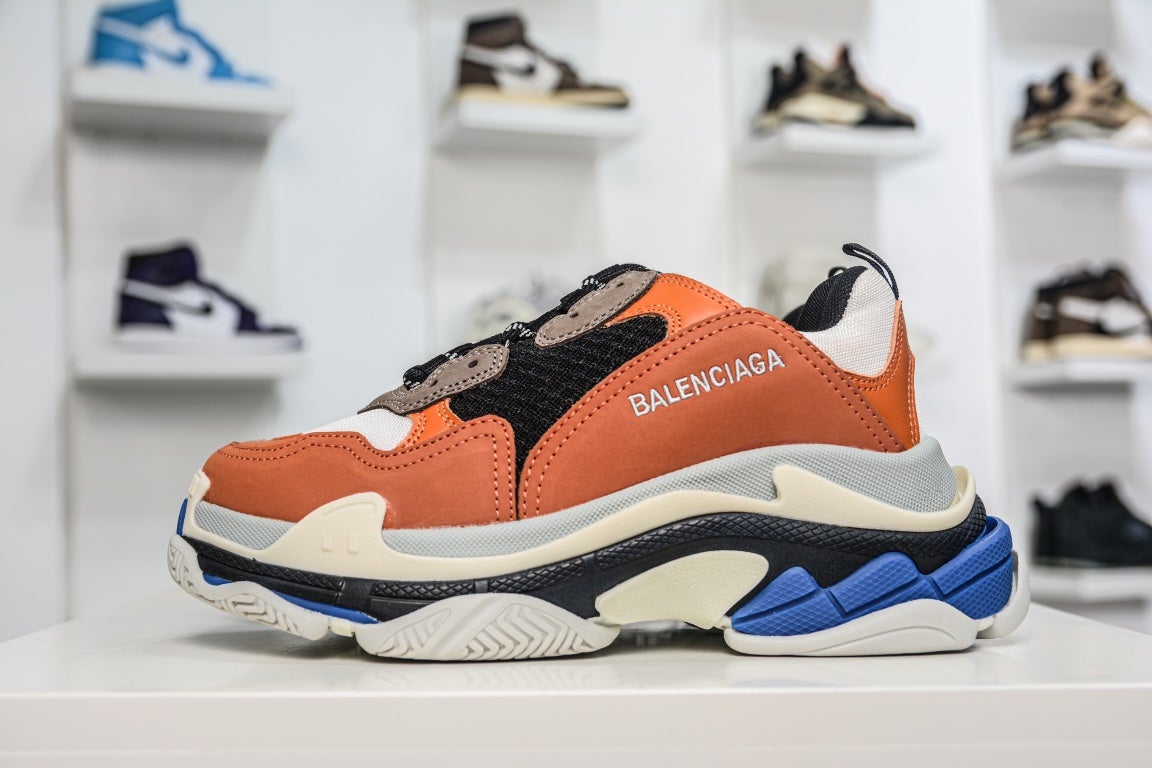 Balenciaga Triple S Sneaker Orange Grey Black、mysite、Cacoeks
