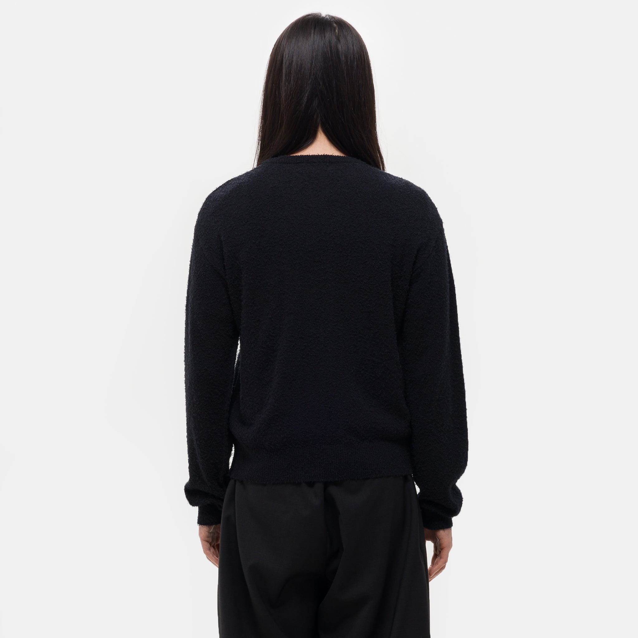 Phrase Knit Sweater in Black Snug