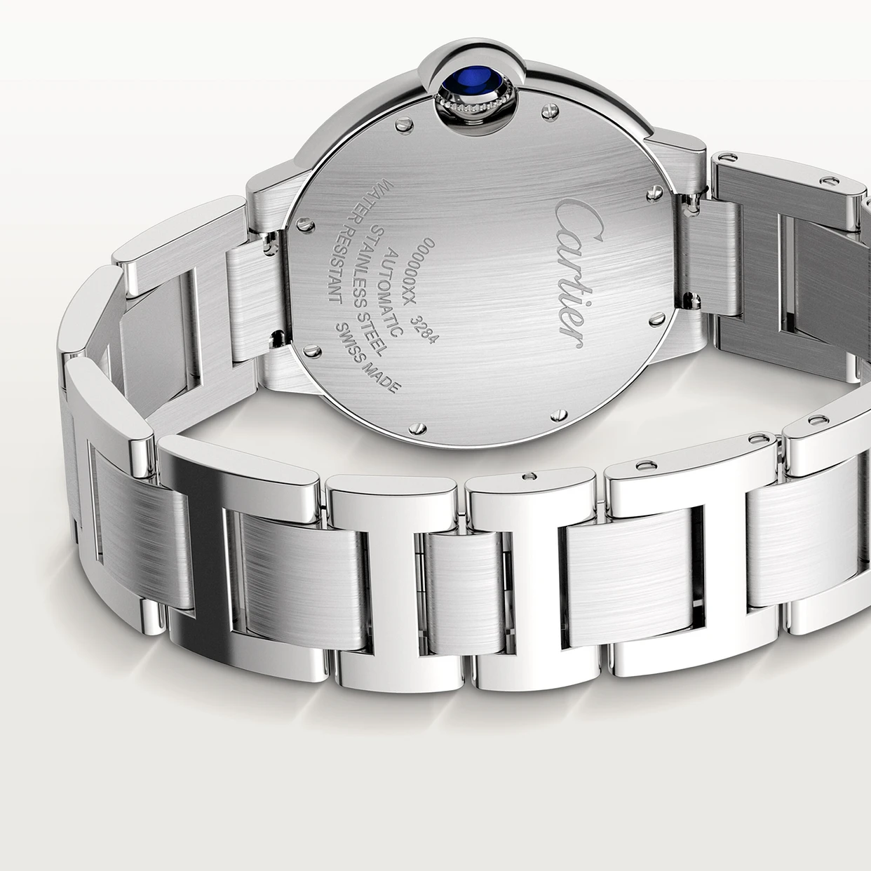 Super Clone 1:1 Cartier Ballon Bleu Bleu Silver Diamond 36mm W4BB0024 Replica-fasswatch