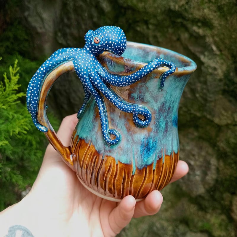 🔥LAST DAY 60% OFF - 🐙Handmade Octopus Mug