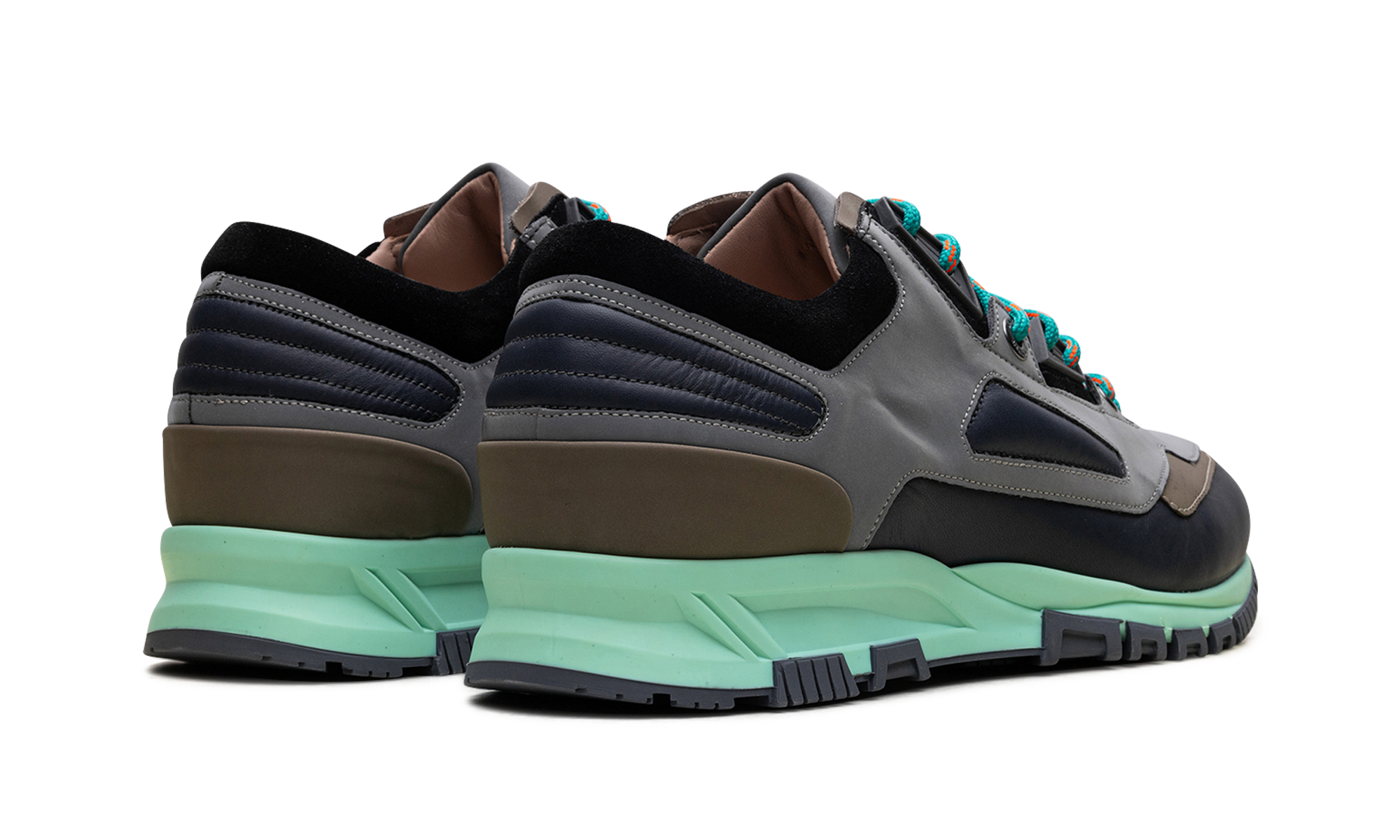 Reflective Running Sneaker "Grey Navy Blue"、mysite、Cacoeks