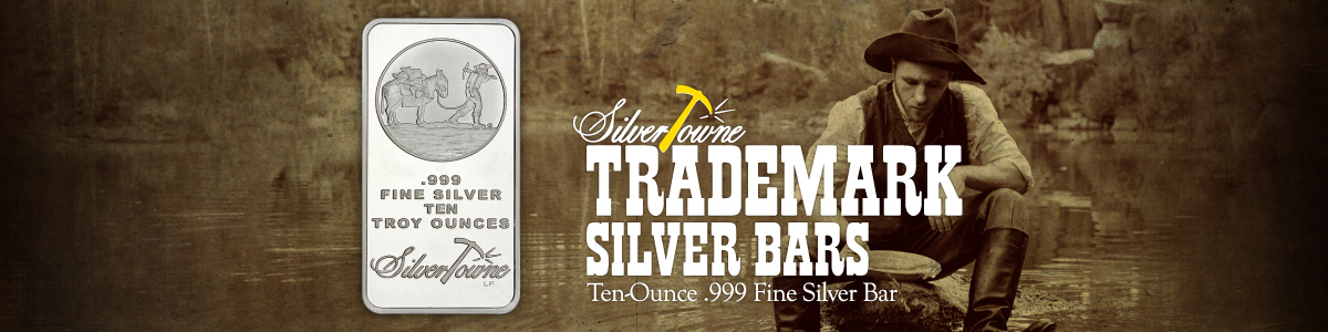 Trusted Brand SilverTowne Trademark 10oz Silver Bars