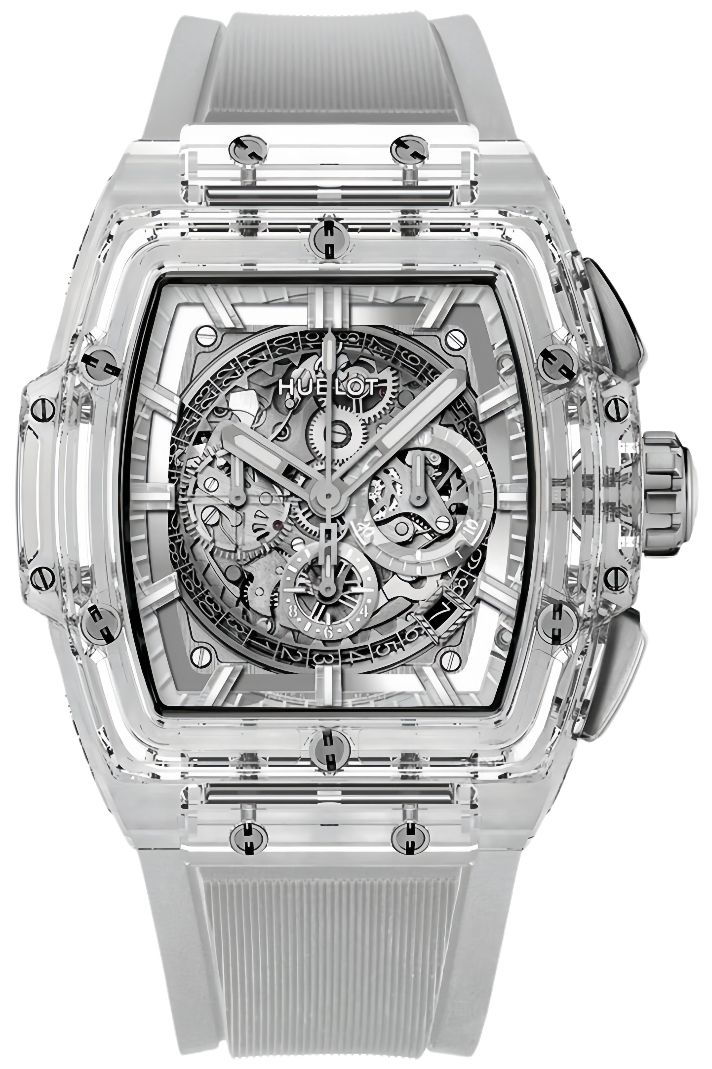 Hublot Spirit of Big Bang Ref. 601.JX.0120.RT Super Clone Watch – Sapphire Crystal Skeleton Dial Transparent Strap Fake Replica