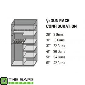 Safe Configuration One Half Gun Rack