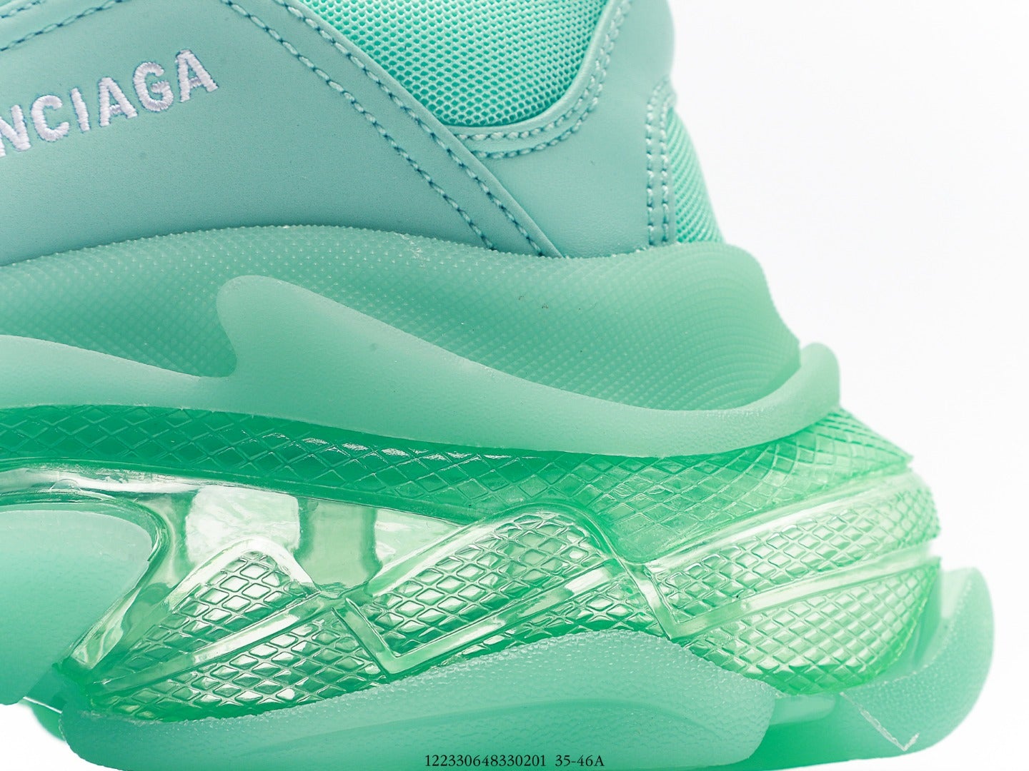 Balenciaga Triple S Clear Sole Sneaker Green、mysite、Cacoeks