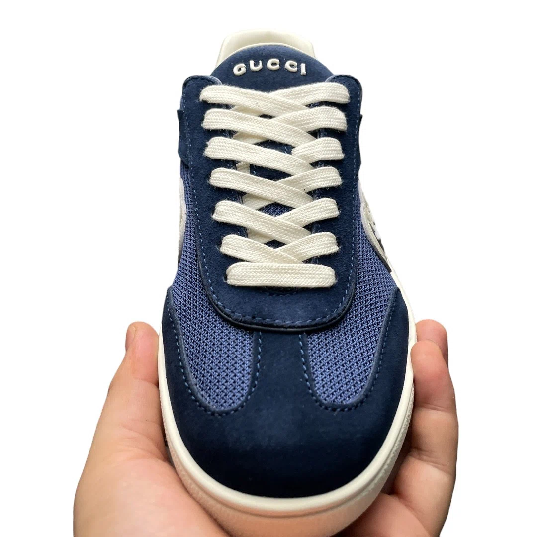 Gucci Interlocking G Sneaker in Blue Suede、mysite、Cacoeks
