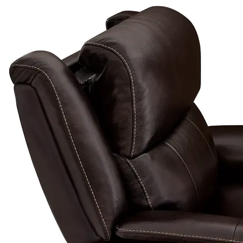 Barcalounger Bryson Leather Recliner adjustable headrest