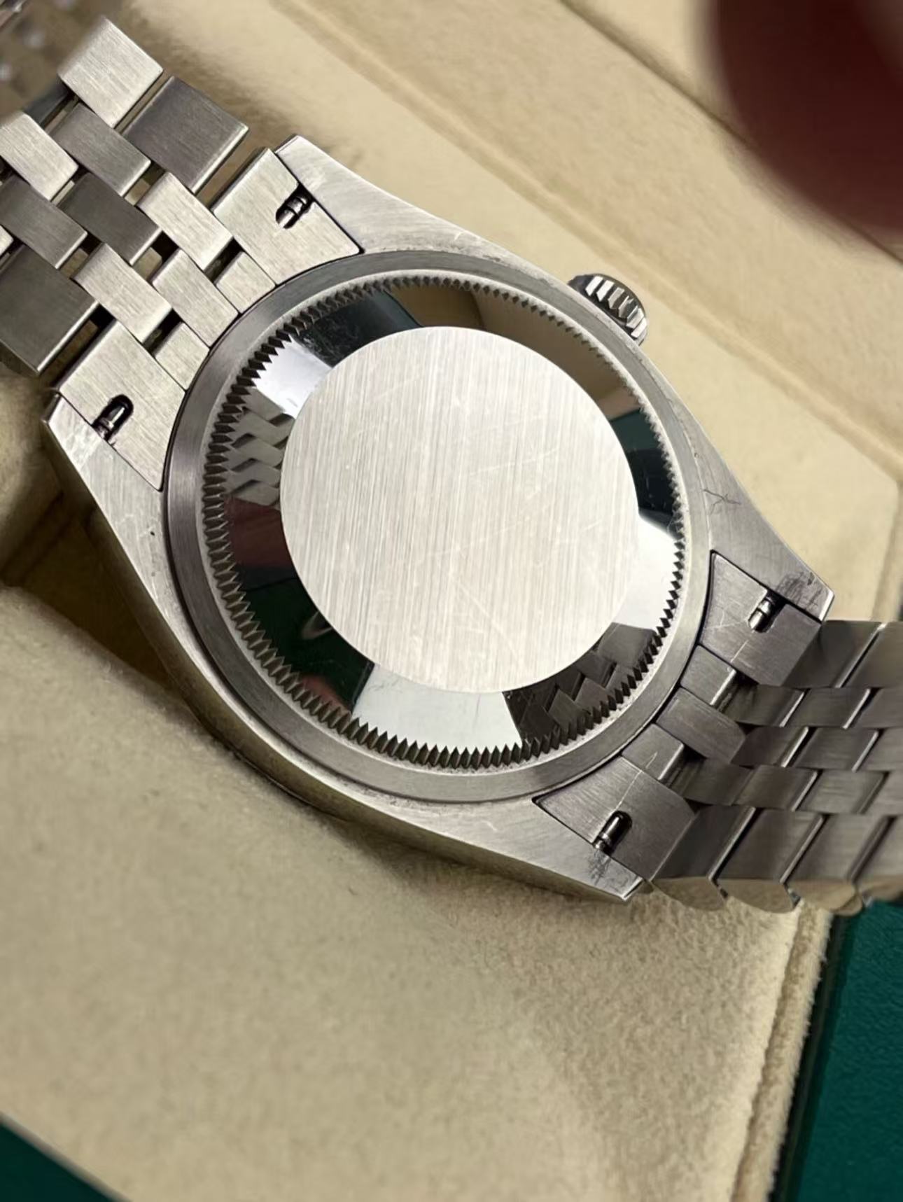 Rolex Datejust 36mmSuper Clone Swiss ReplicaWatch Blue Fluted Dial Ref 126234 3235 Swiss Movement