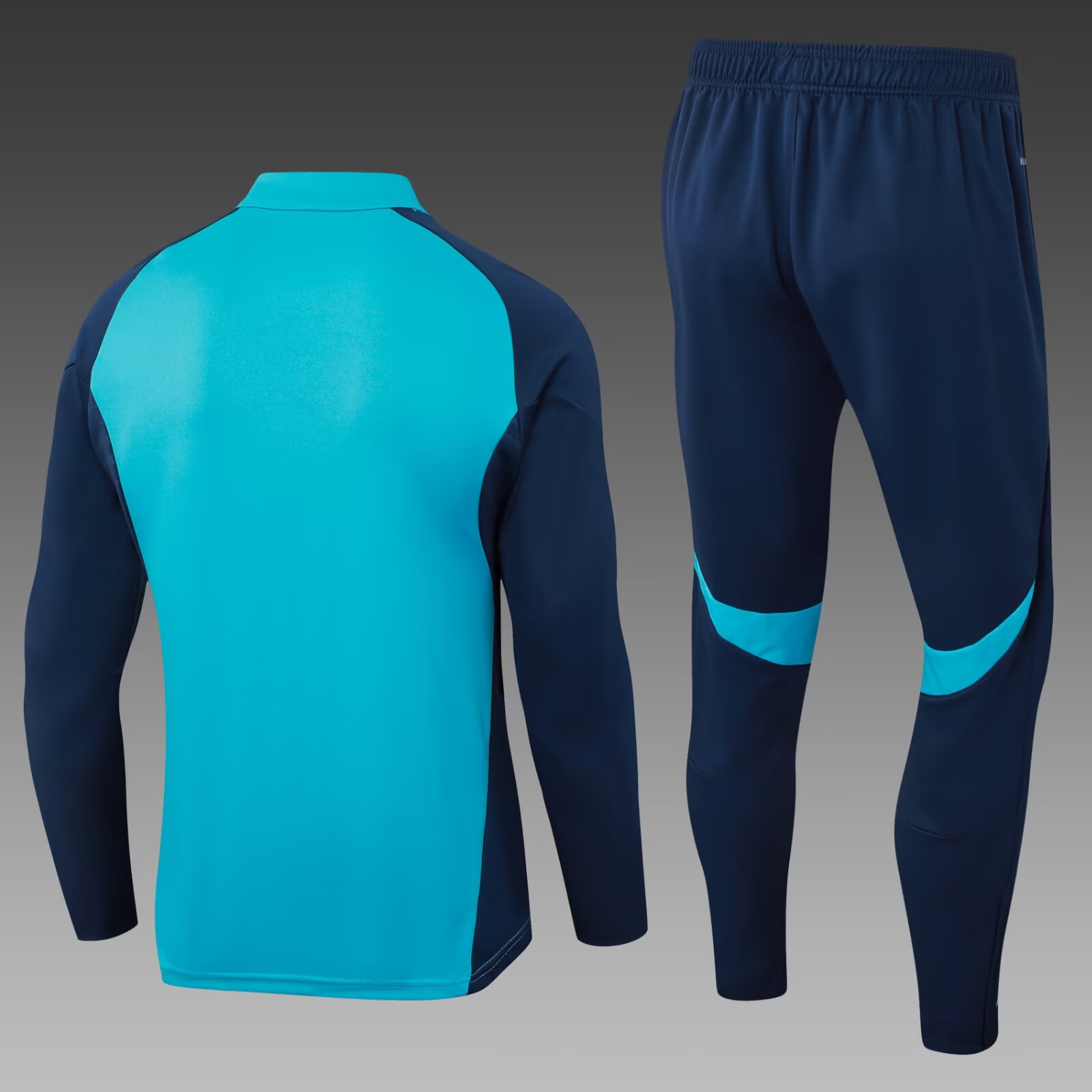 2025/2026 Arsenal Half-Pull Training Suit Lake Blue Football Shirt 1:1 Thai Quality Set:football jersey mysite: unitedjerseyfootball 邓江浪:football