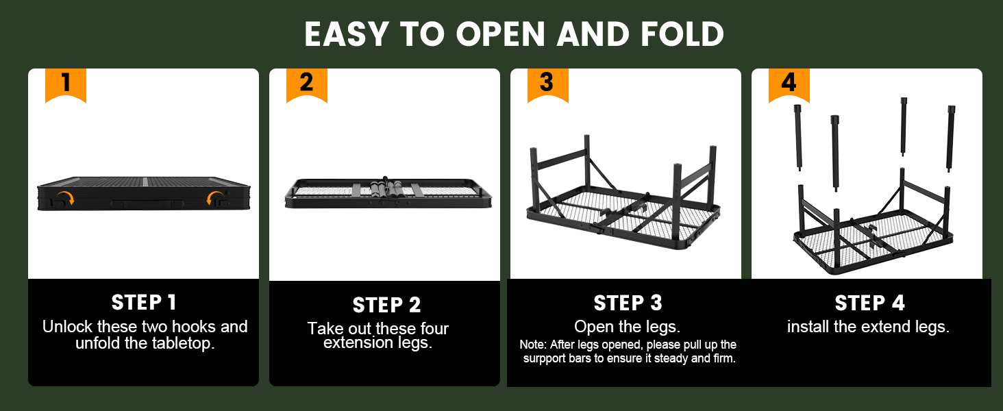 easy to fold and open