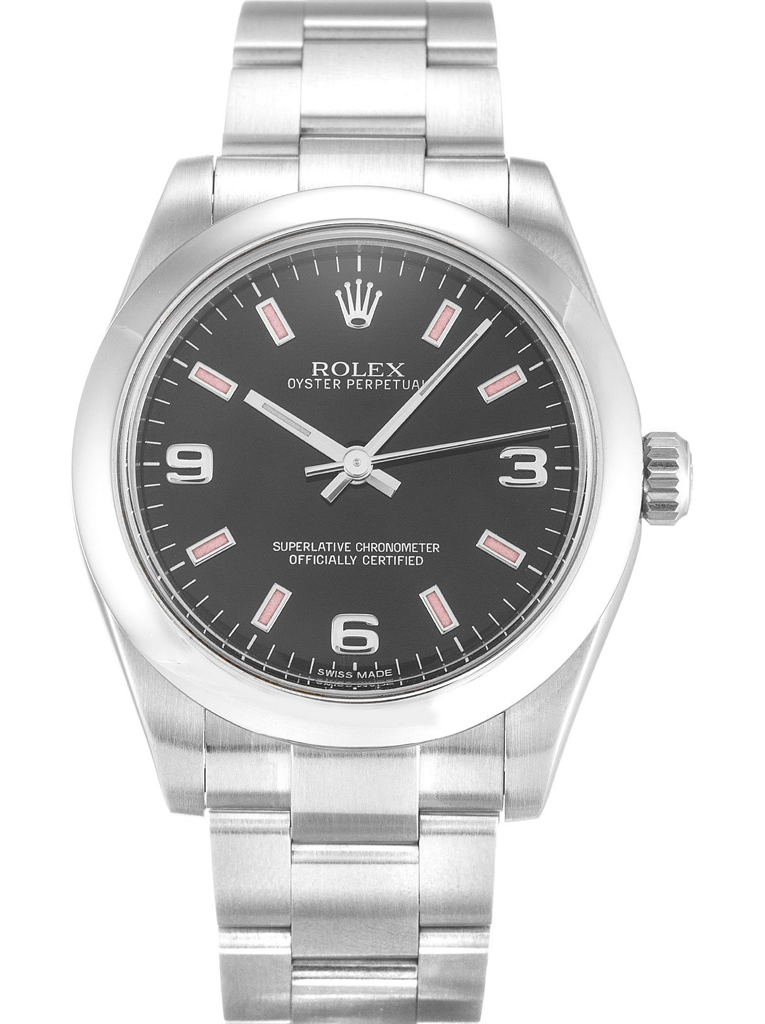Replica Rolex Oyster Perpetual Lady 31mm Black Dial 177200-fasswatch