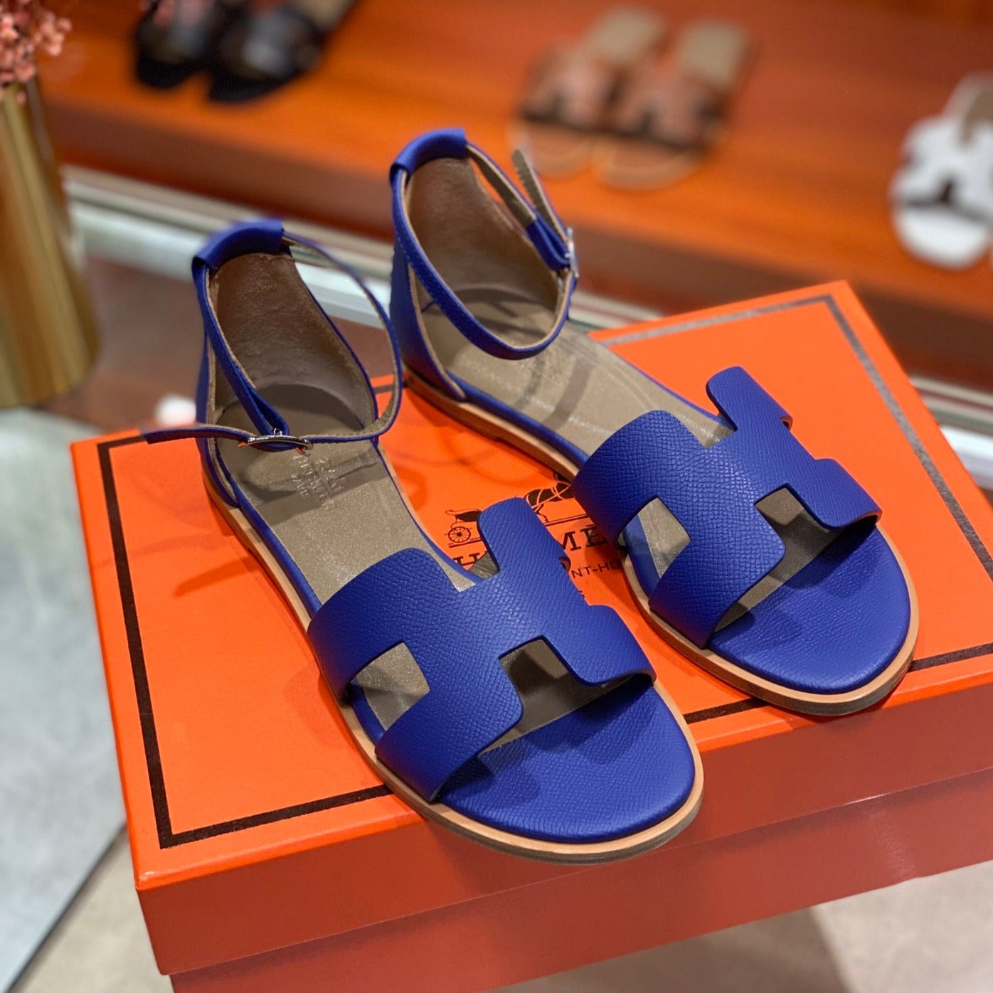 SANTORINI SANDAL AZURE CALFSKIN、mysite、Cacoeks
