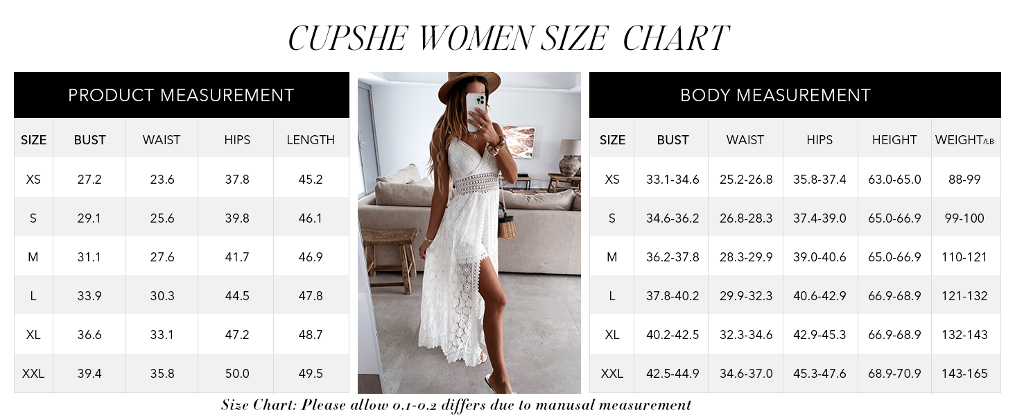 jumpsuit size chart