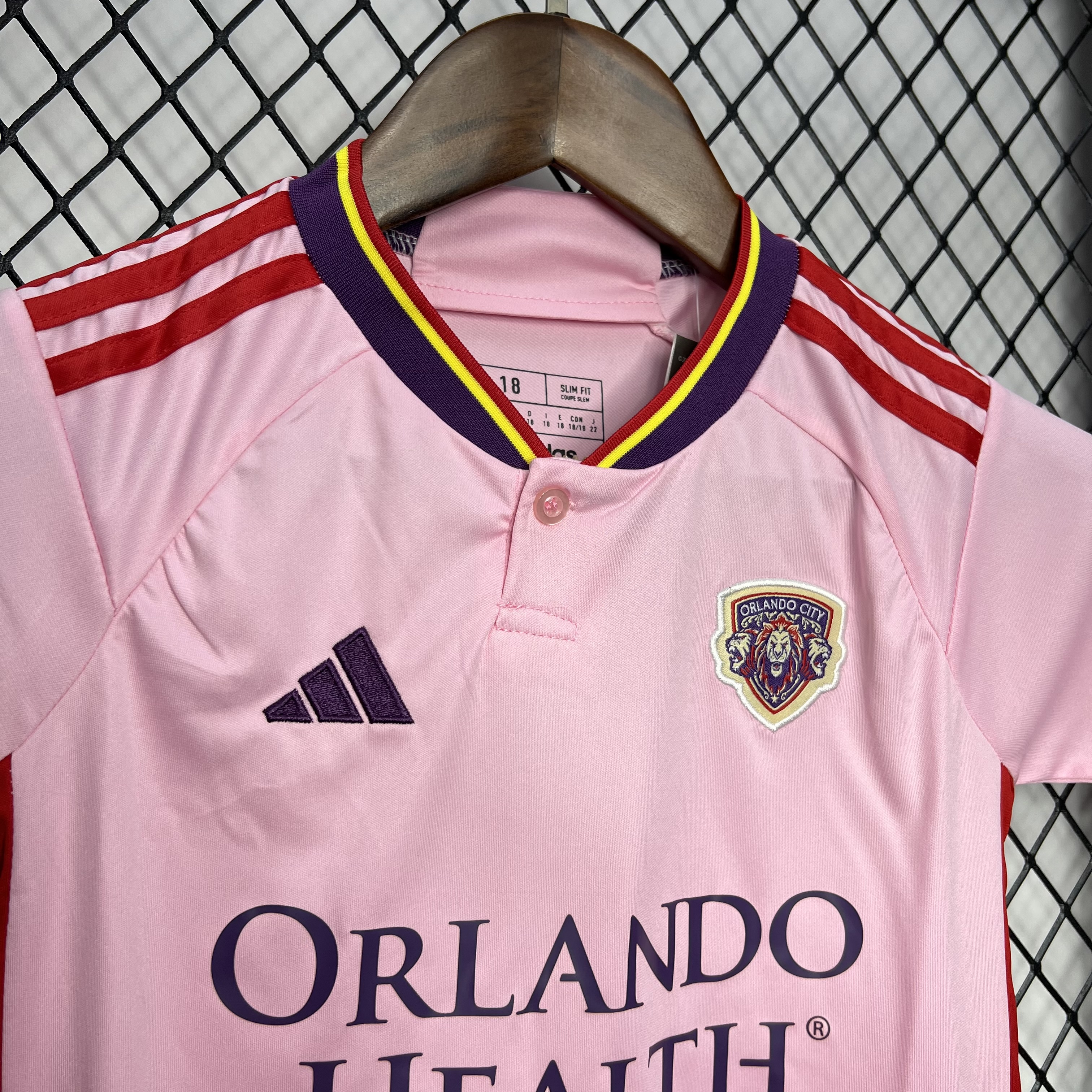 Higojerseys-Orlando City 24-25 Away Kids Kit