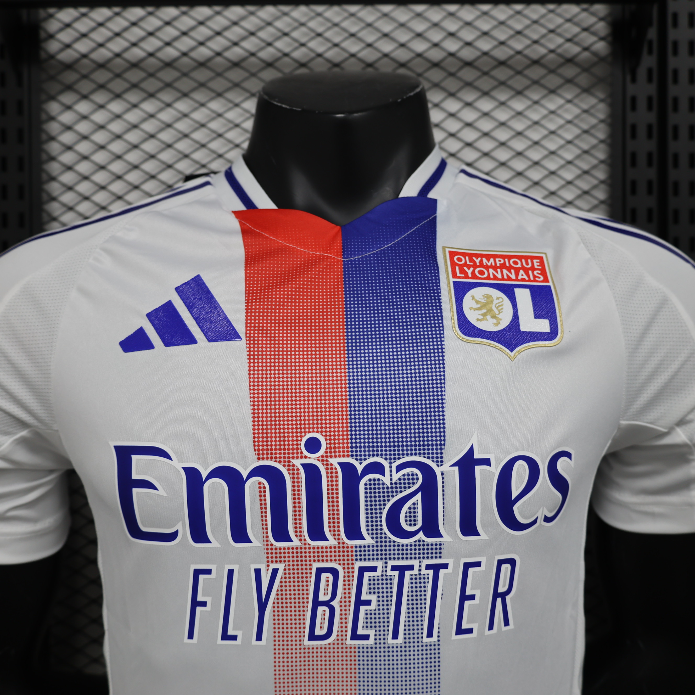 Higojerseys-Olympique Lyonnais Lyon 24-25 Home Stadium Jersey - Player Version