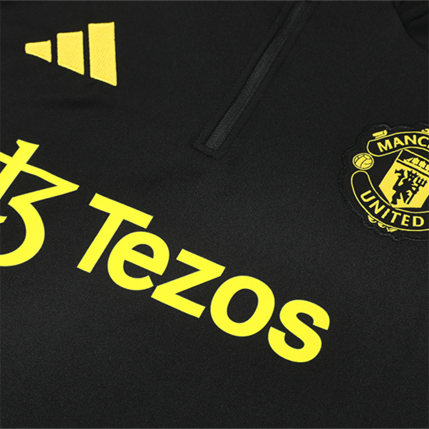 UltraTrikot-Manchester United 25-26 Kid Long Sleeves Training Set - Black Top & Black Pants