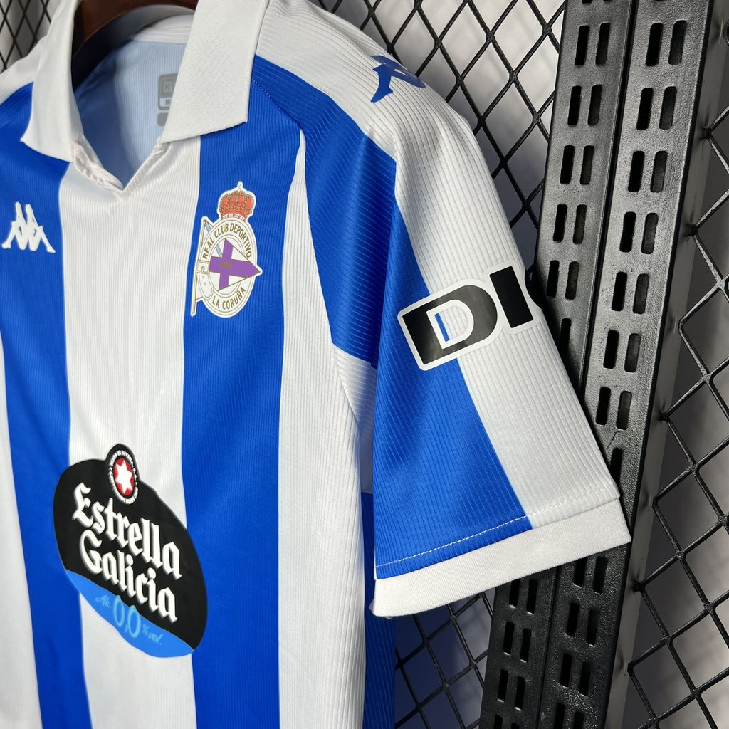 ManixJersey.com | Deportivo de La Coruña 24-25 Home Stadium Jersey - Fans Version -Customize Name, Number and Patch | Worldwide Shipping