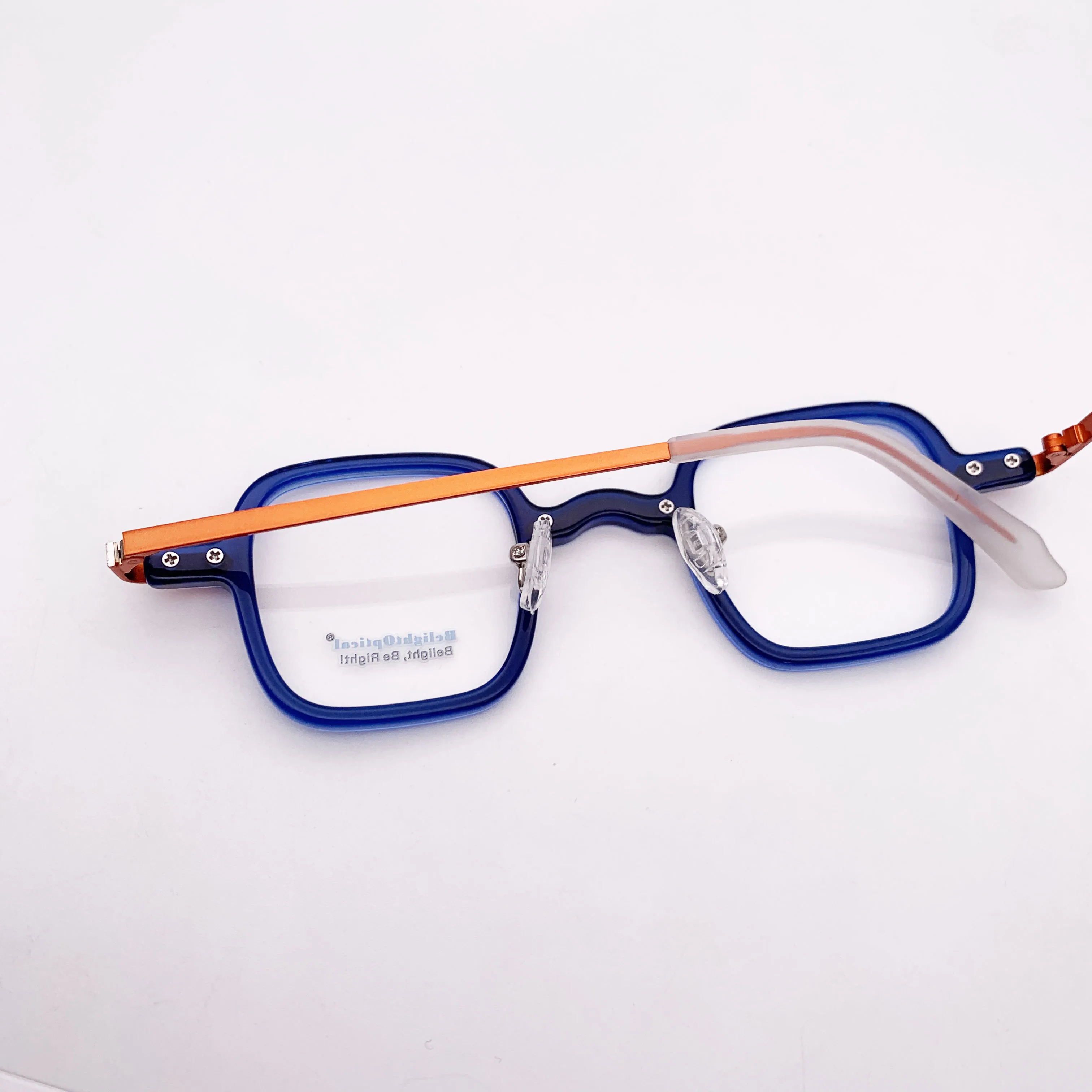 Fancy Colorful Vintage Combine Color  Square Shape Optical Glasses Spectacle Frame Prescritpion Lens Women Style 76817