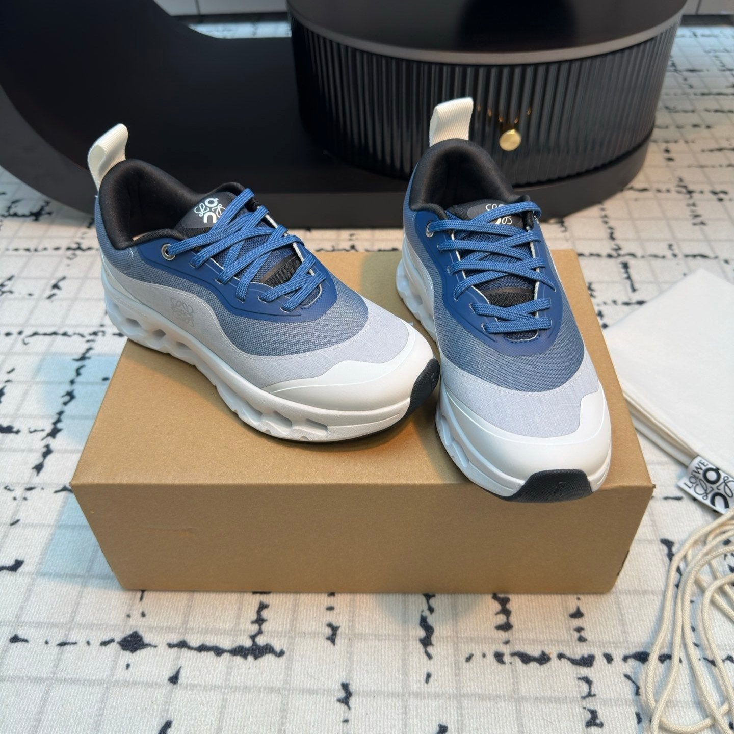 LW CLOUDTILT 2.0 SNEAKER WHITE AND BLUE POLYESTER、mysite、Cacoeks