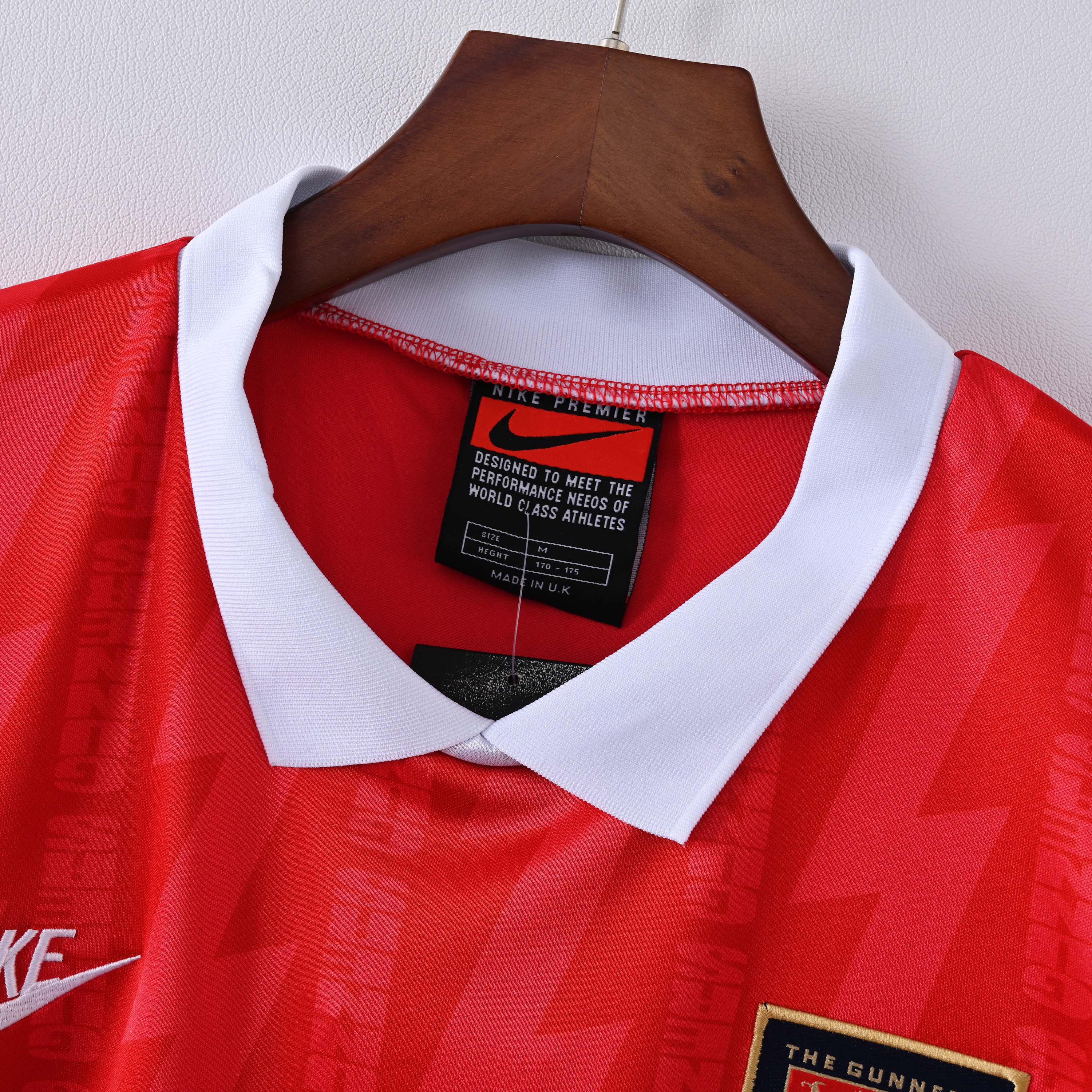 1993/1994 Retro Arsenal Home Football Shirt 1:1 Thai Quality:football jersey mysite: unitedjerseyfootball 邓江浪:football