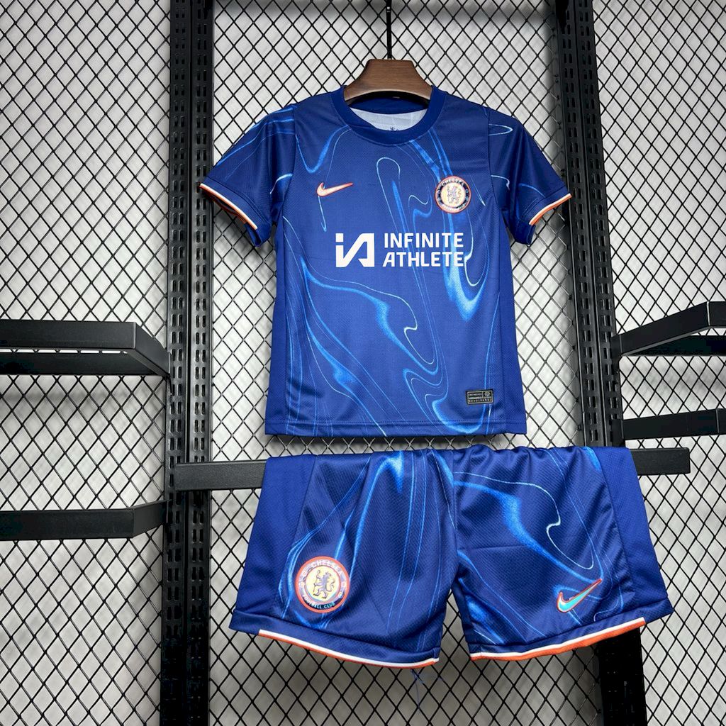 ManixJersey.com | C.H.E.L.S.E.A 24-25 Home Kids Kit -Customize Name, Number and Patch | Worldwide Shipping