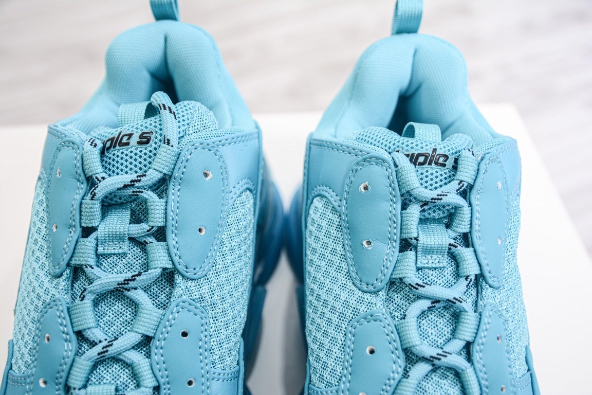 Balenciaga Triple S Clear Sole Sneaker Blue、mysite、Cacoeks