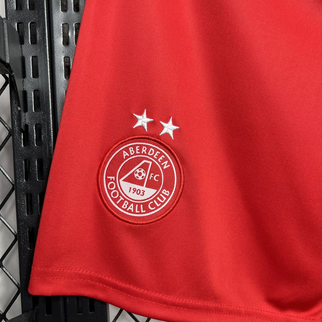 Higojerseys-Aberdeen 24-25 Home Shorts - Fans Version