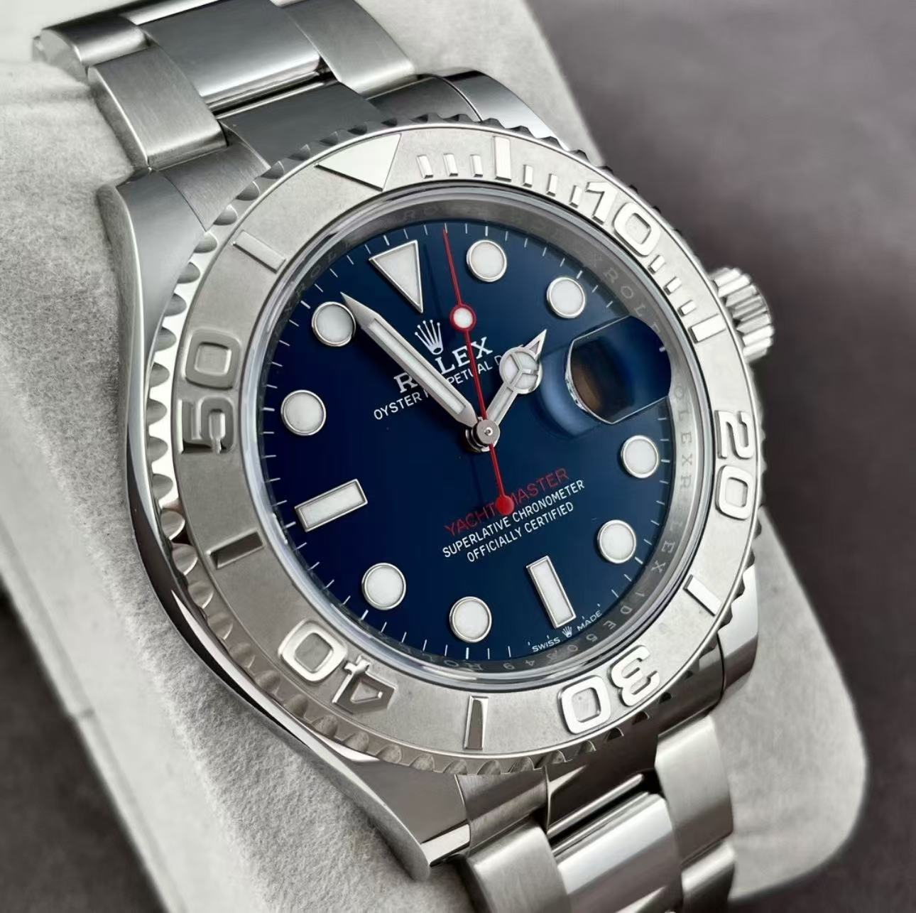 Rolex Yacht Master BlueDial Super Clone SwissReplica Watch Ref 126622 3235 Swiss Movement