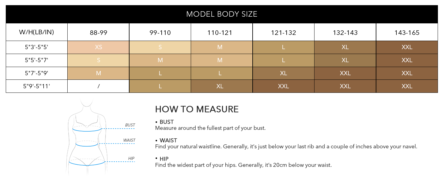 sizeBody Size Guide