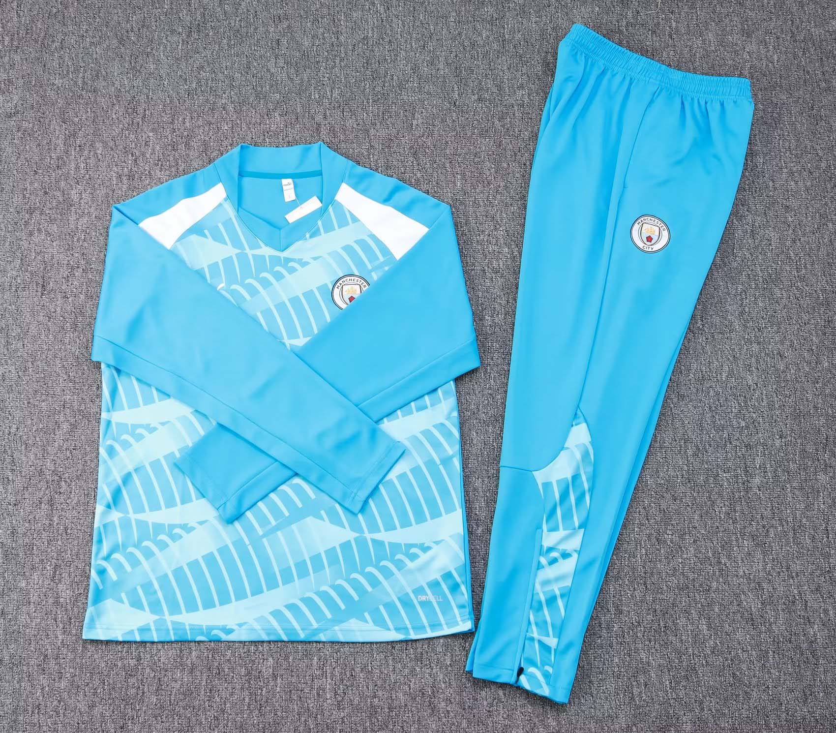 2023/2024 Manchester City Half-Pull Training Suit blue Football Shirt 1:1 Thai Quality Set:football jersey mysite: unitedjerseyfootball 邓江浪:football