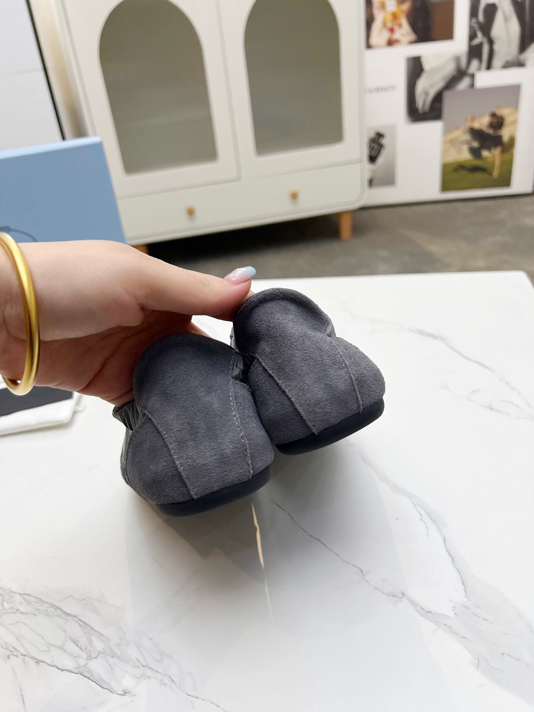 COLLAPSE SNEAKERS IN GRAY SUEDE AND NYLON、mysite、Cacoeks