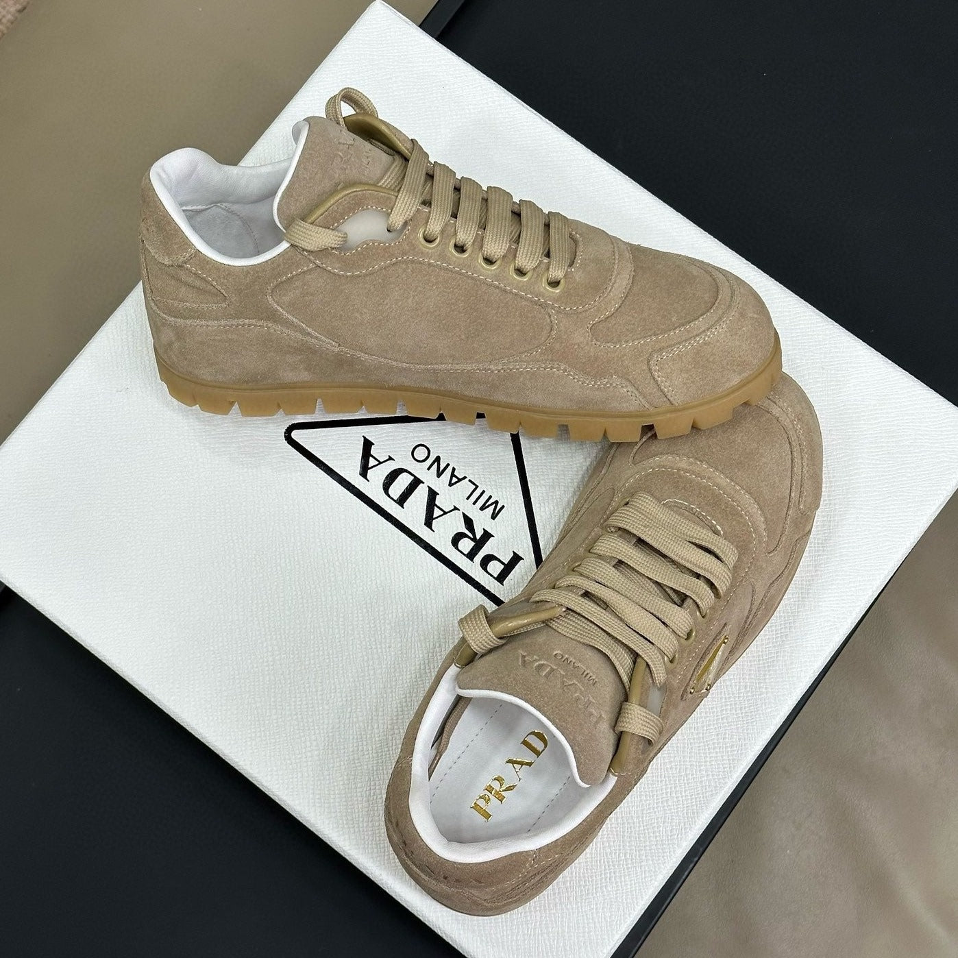 PRA TRAIL FADED SUEDE SNEAKERS TORTILLA、mysite、Cacoeks